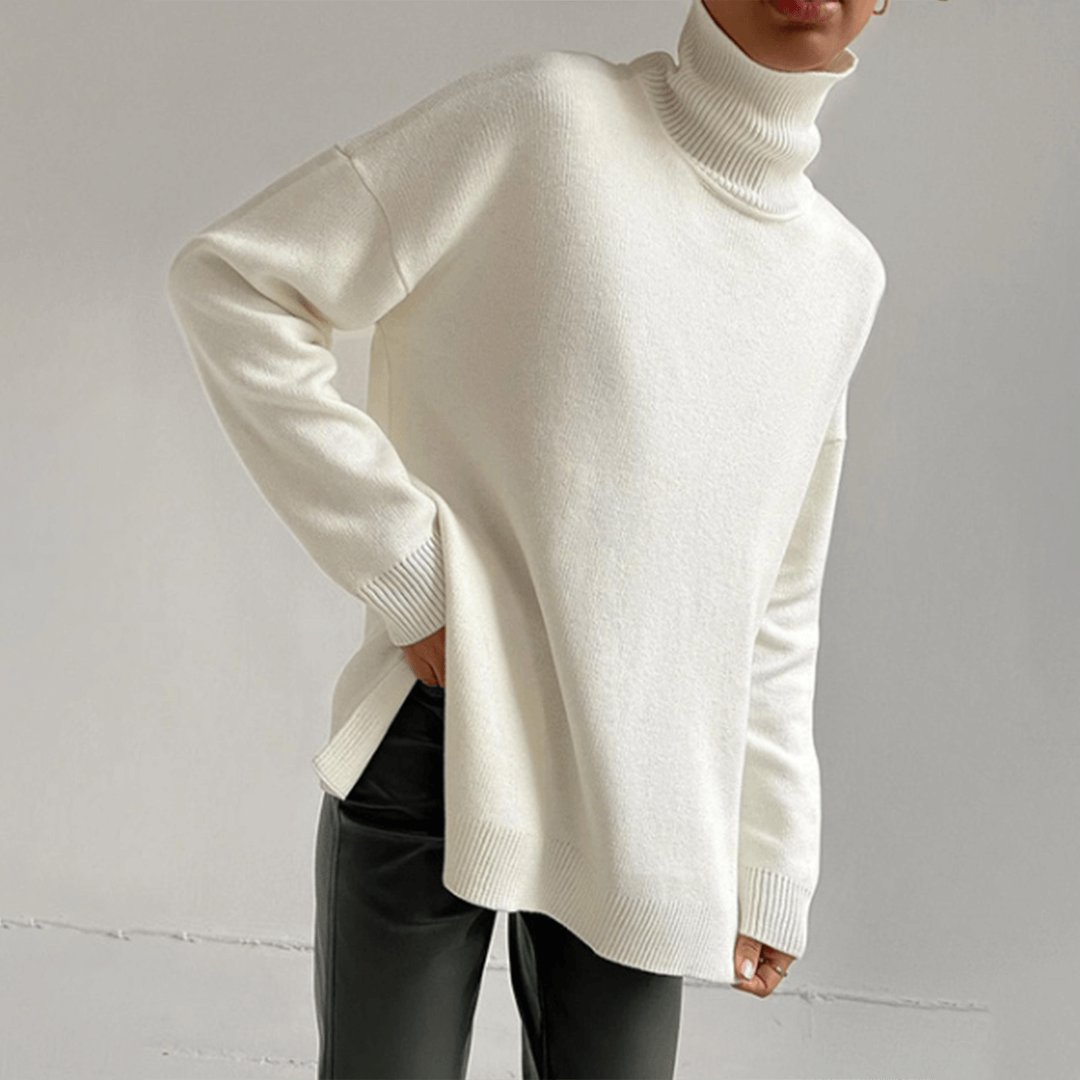 Ladies' Crew Neck Knit Sweater