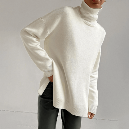 Ladies' Crew Neck Knit Sweater