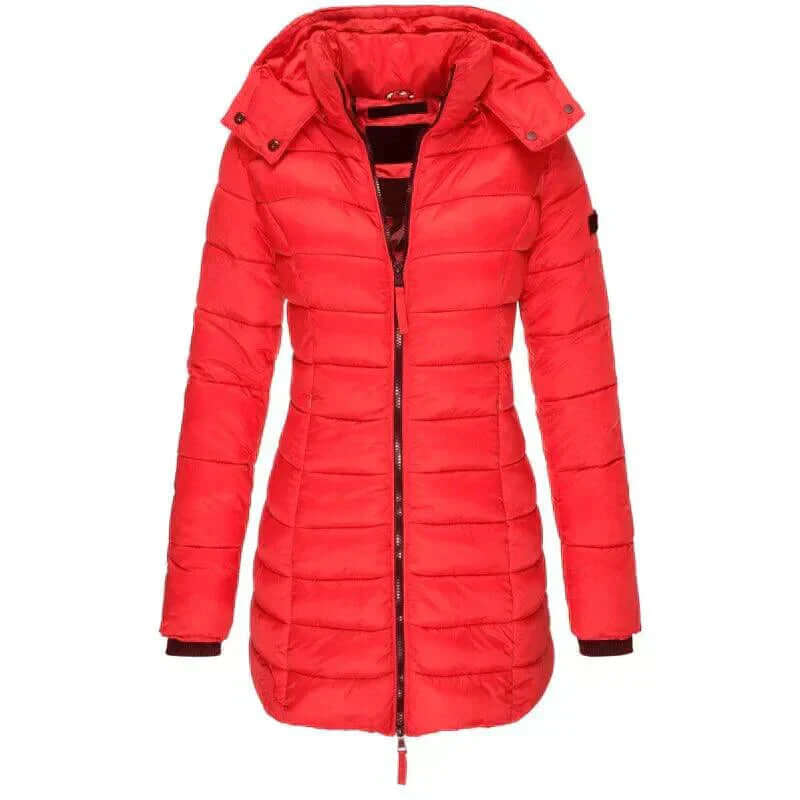 Warm Women's Down Parka Coat with Hood