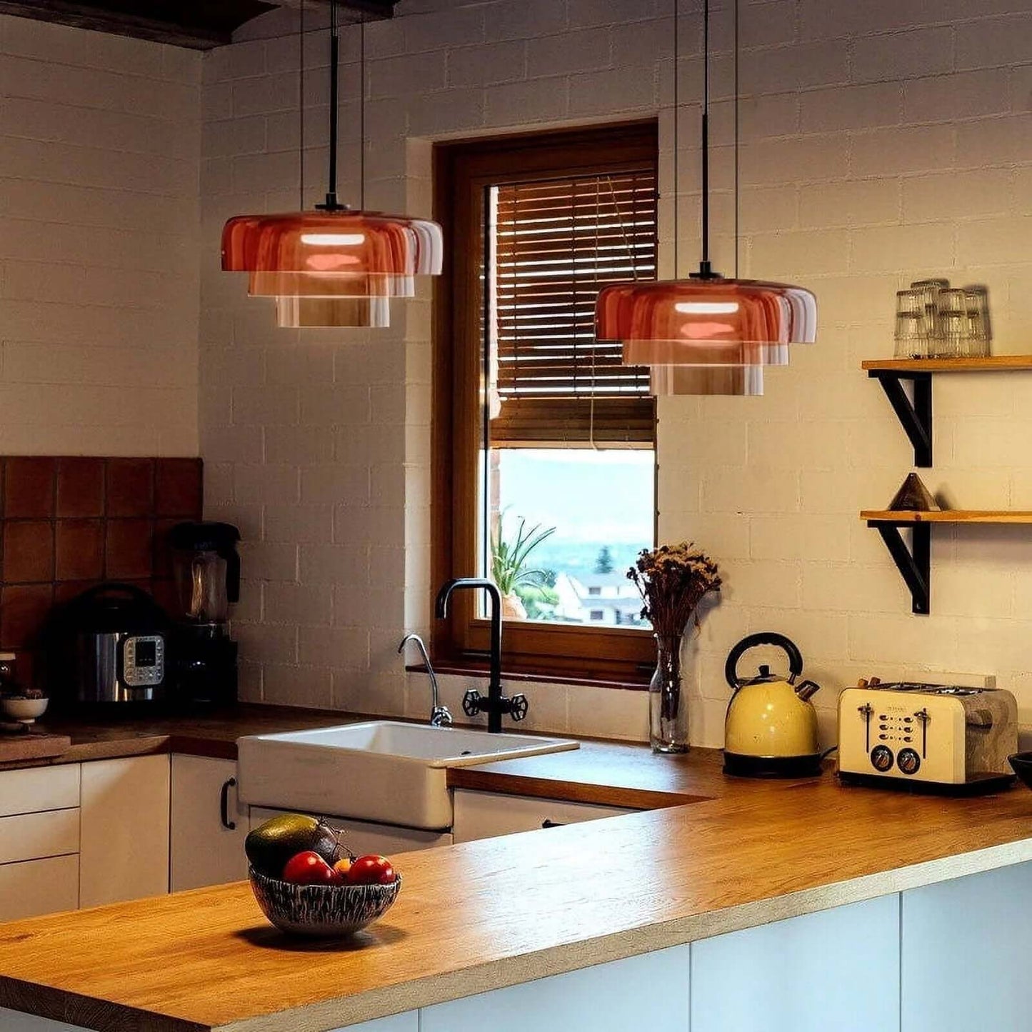 Elegant Clear Hanging Light Fixture