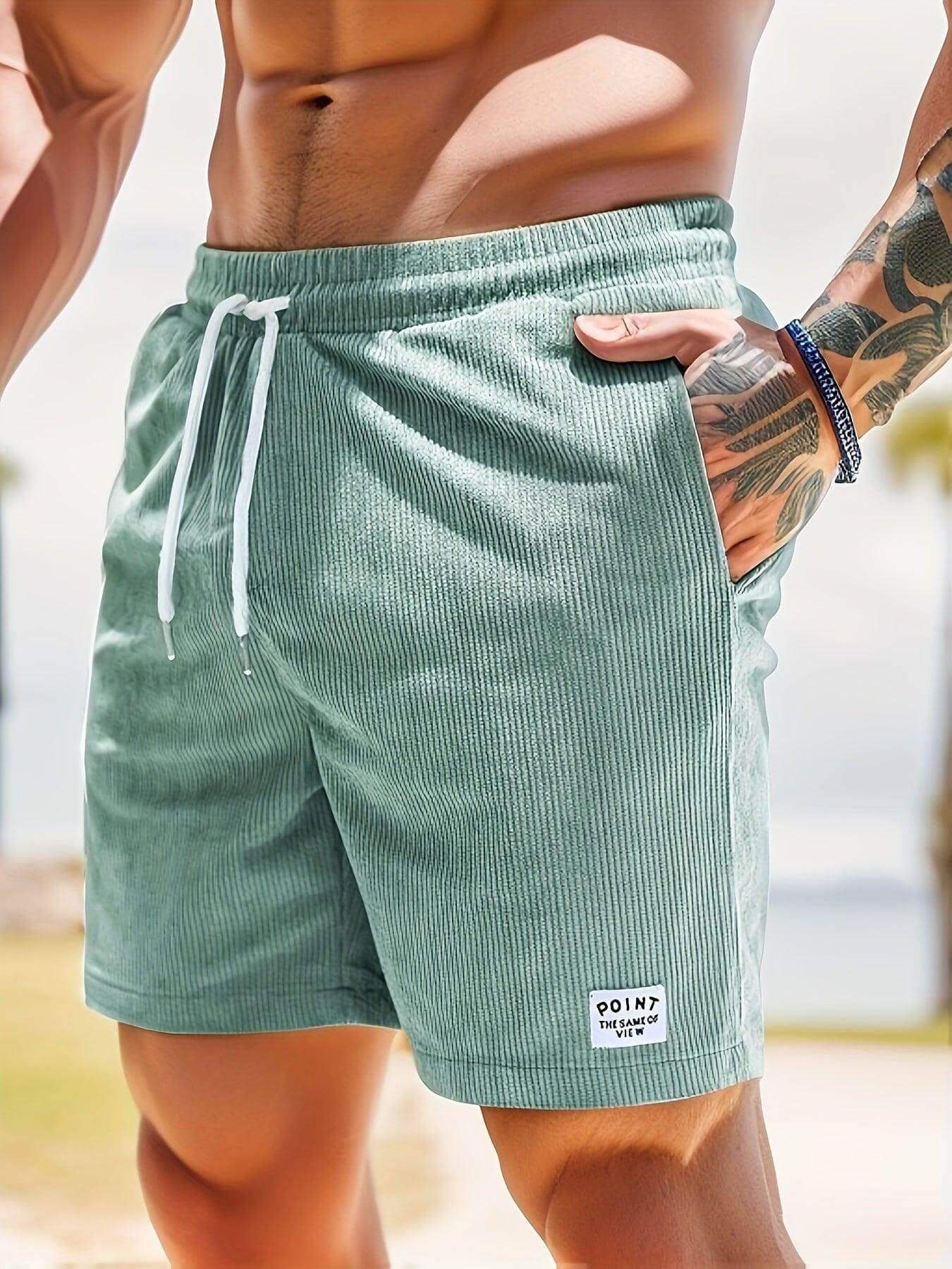 Relaxed Fit Men's Drawstring Shorts
