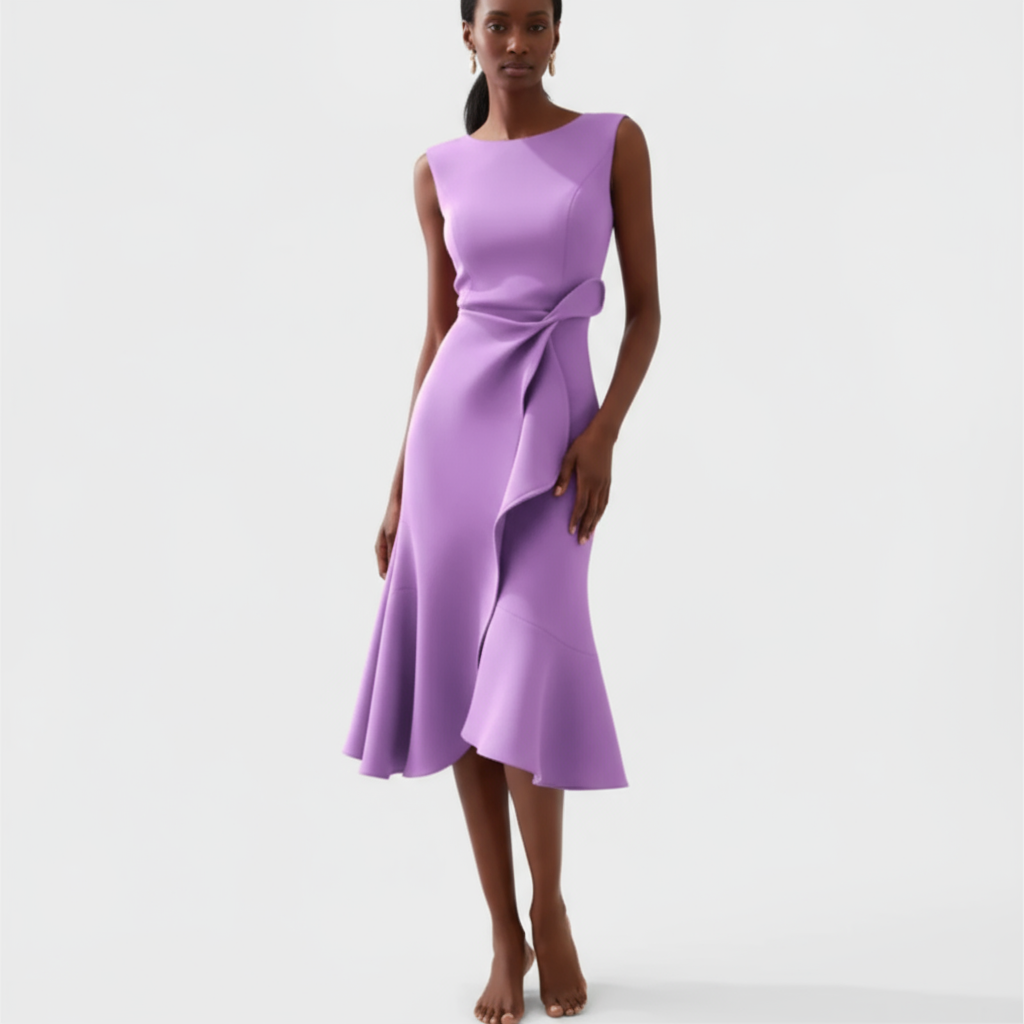 Elegant Flowy Midi Dress