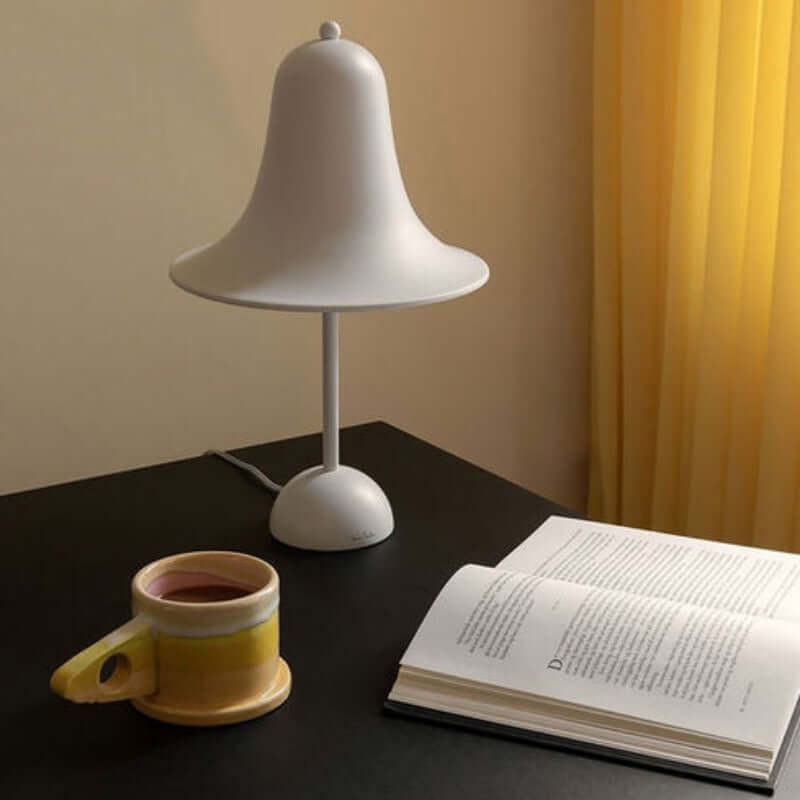 Wireless Desk Lamp with Traditional Shade