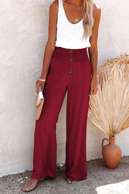 Relaxed Fit High Waist Pants