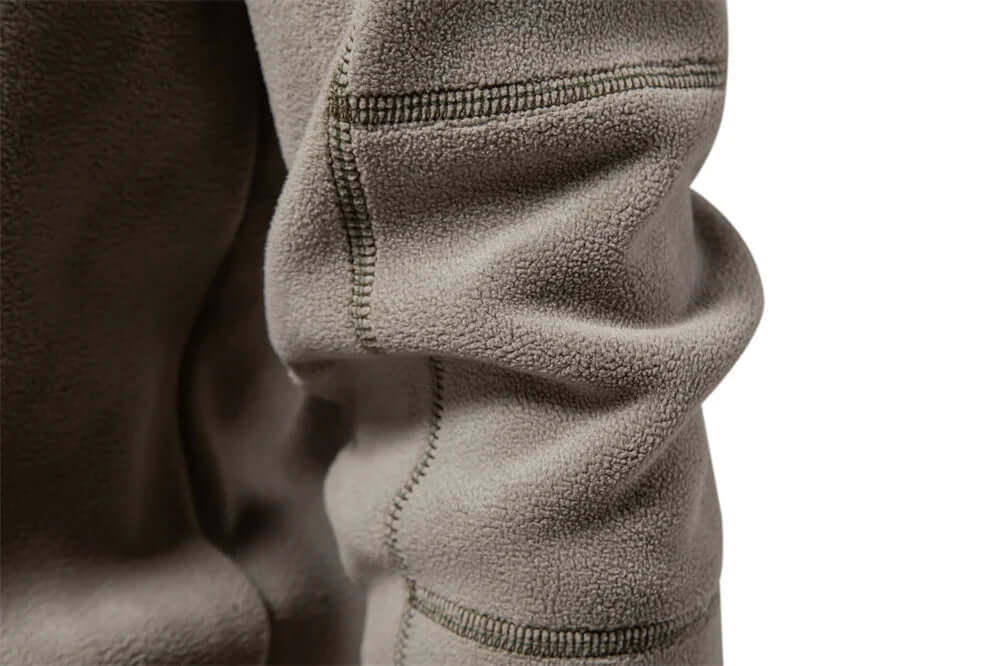 Warm Men's Fleece Coat with High Collar