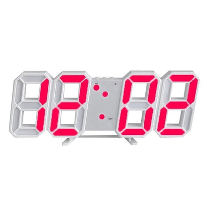 Smart 3D LED Digital Wall Clock with Alarm