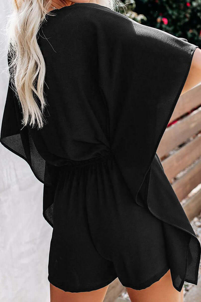 Relaxed Fit V-Neck Jumpsuit for Women