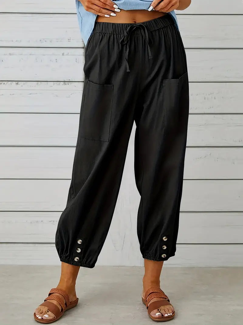 Ladies Comfort Fit Straight Leg Pants - Luxivelle