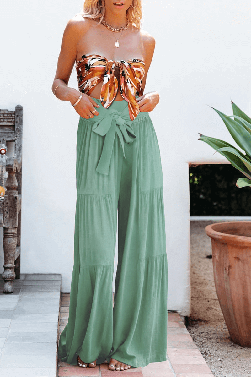 Comfortable Women's Relaxed Fit Wide Leg Trousers