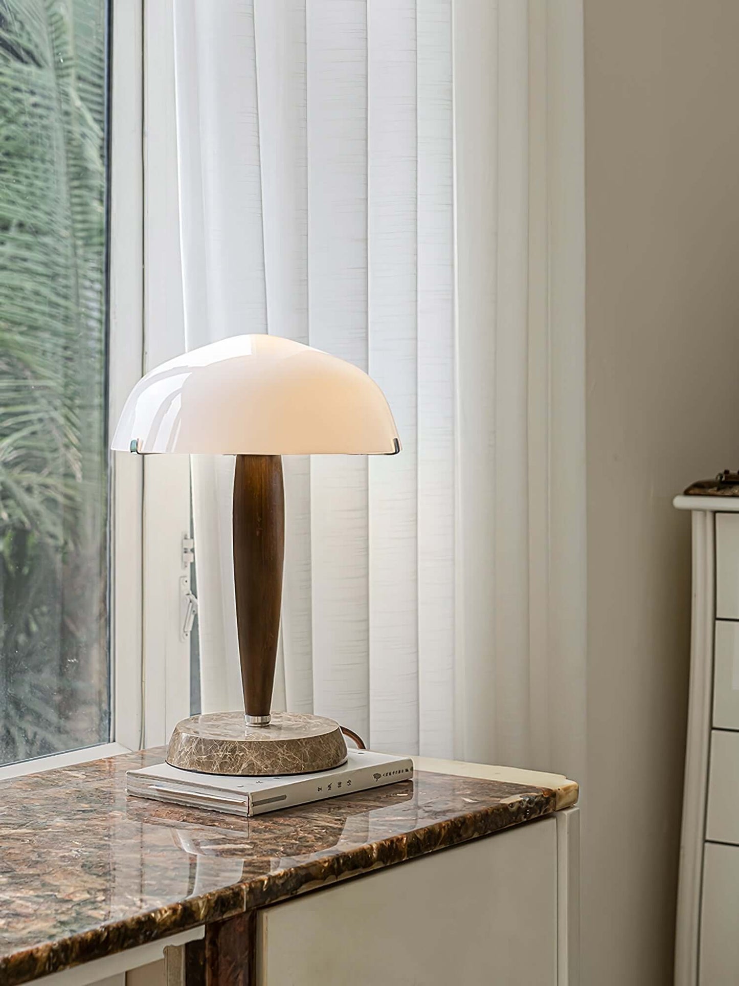 Stylish Wooden Desk Table Lamp