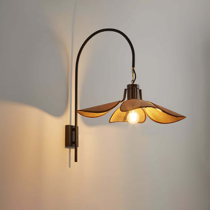 Beautiful Floral Glass Table Lamp