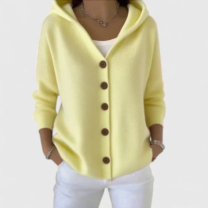 Ladies' Zip-Up Hooded Sweater Cardigan