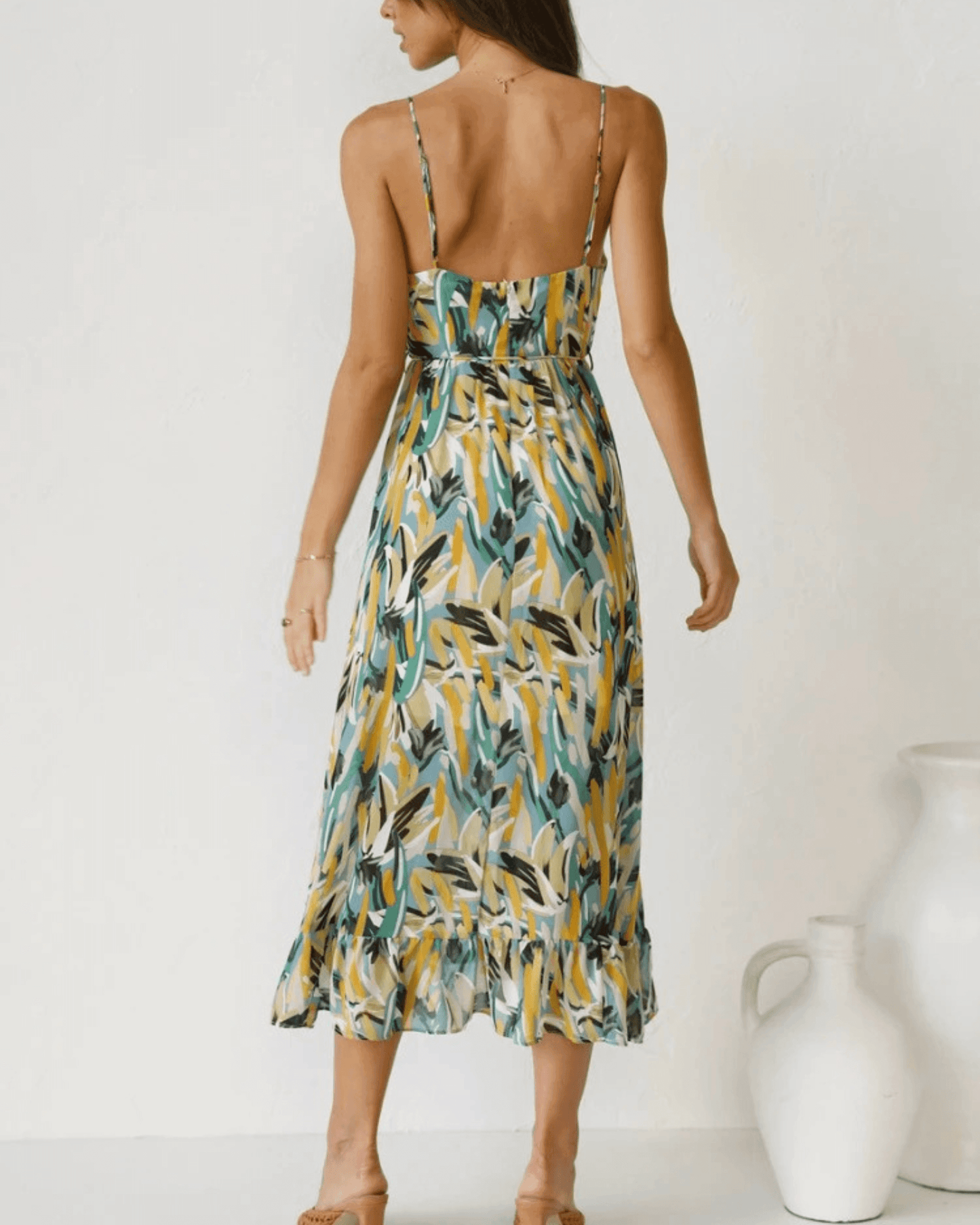 Ladies' Pretty Flower Knee Length Dress