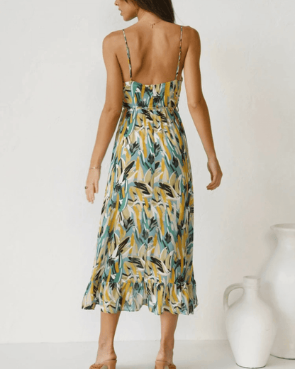 Ladies' Pretty Flower Knee Length Dress