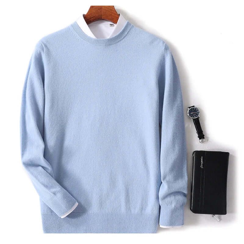 Men's Cozy Crew Neck Pullover Sweater