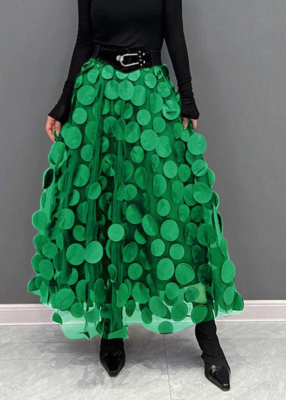 Floral Spot Flowy Mid Length Skirt