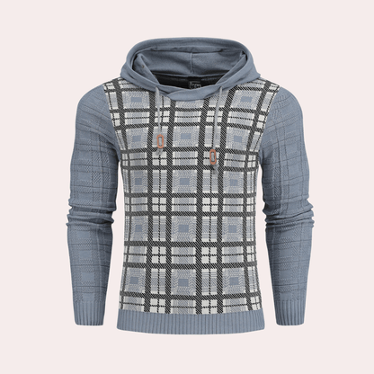 Cozy Plaid Crew Neck Sweater for Men - Luxivelle