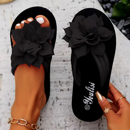 Colorful Floral Flip Flop Sandals