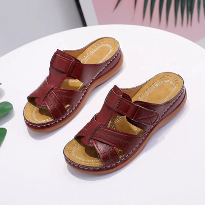 Vintage Style Comfortable Wedge Sandals