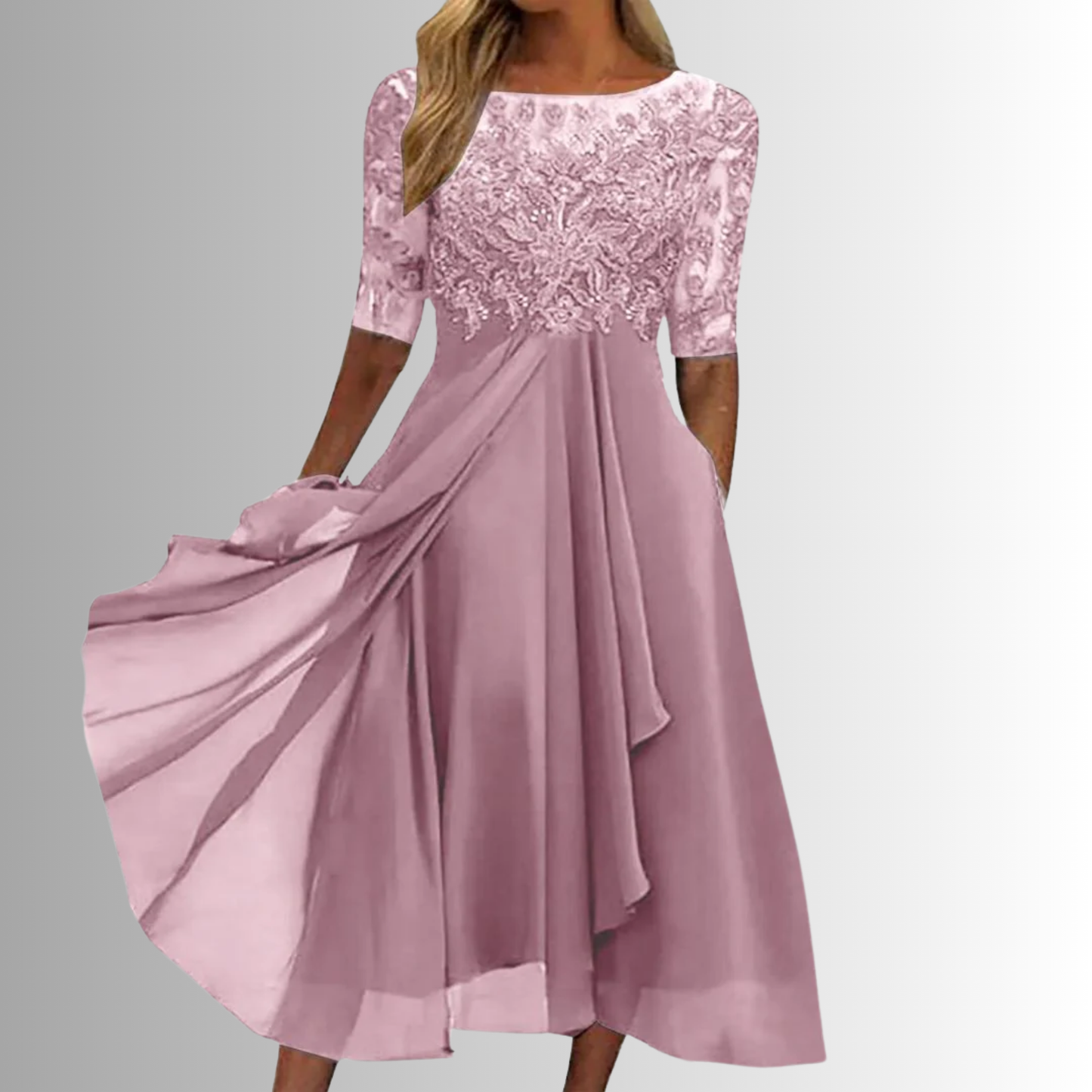 Beautiful Floral Evening Dress