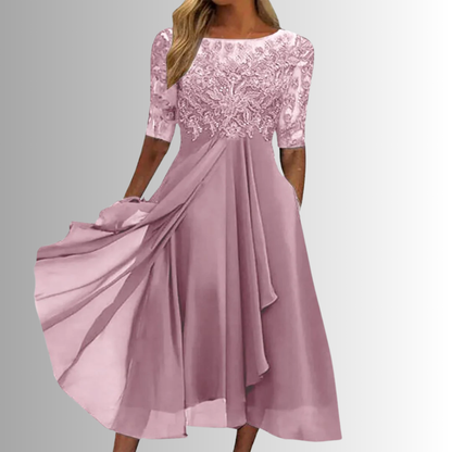 Beautiful Floral Evening Dress