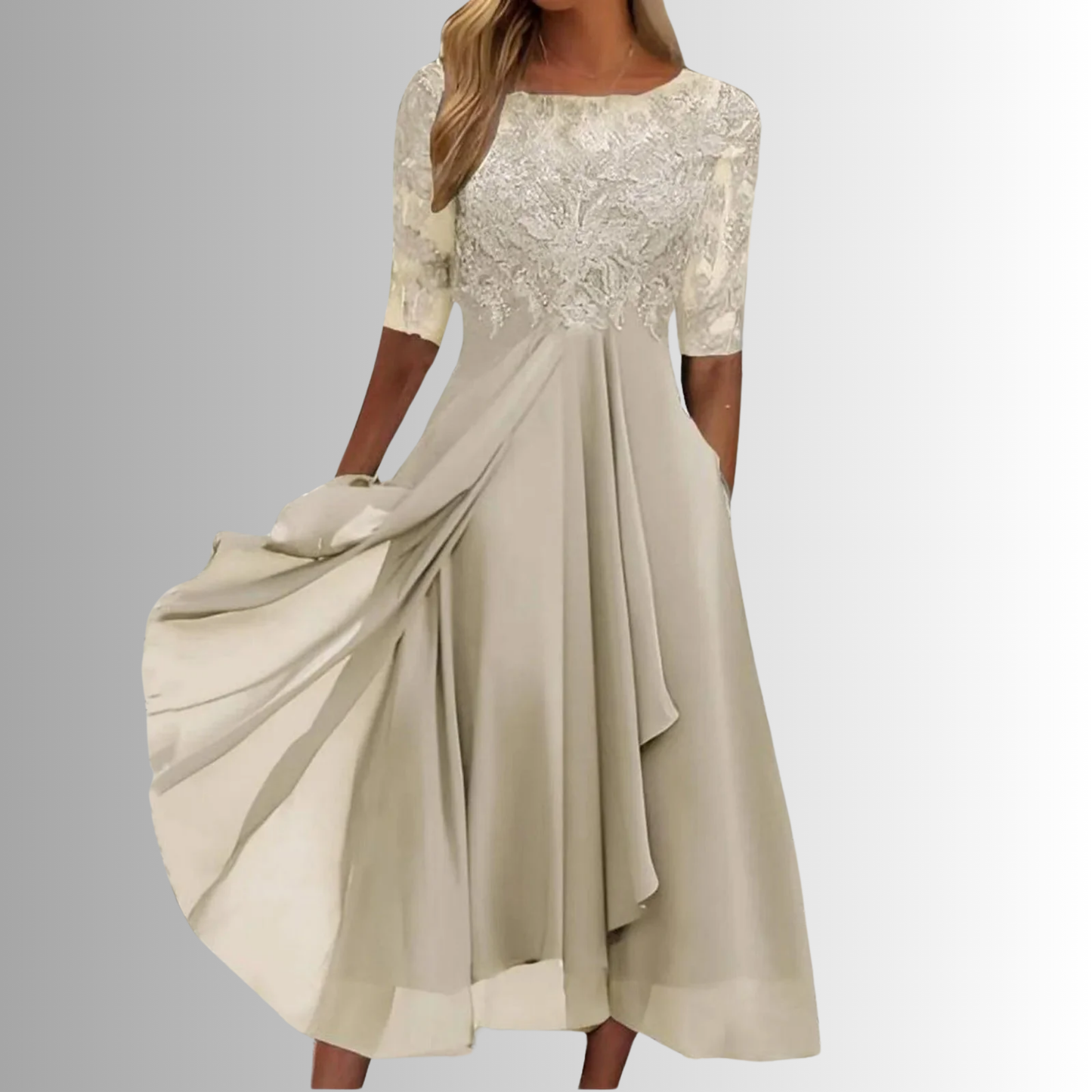 Beautiful Floral Evening Dress