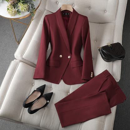 Womens Classic Two Piece Suit Set