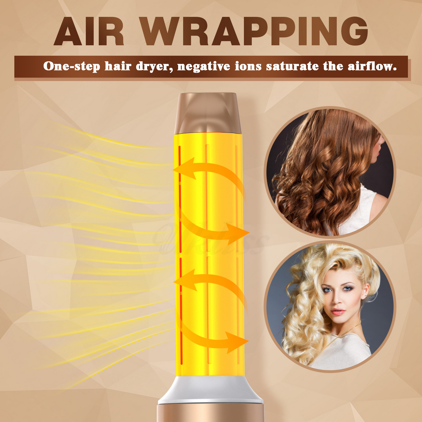 All in One Hair Curler and Straightener Set