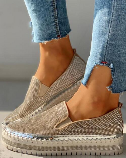 Sparkly Women's Glitter Slip On Shoes