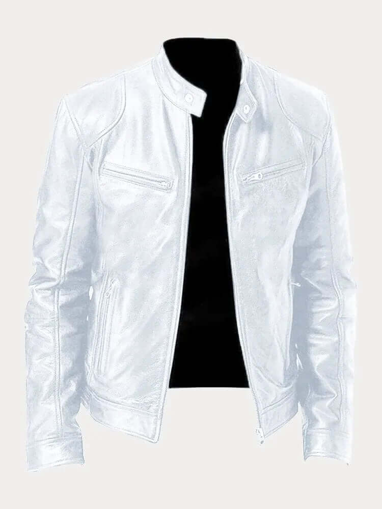 Vintage Style Genuine Leather Coat