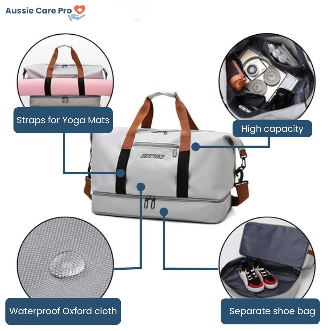 Waterproof Gym & Travel Bag with Separate Shoe Pocket