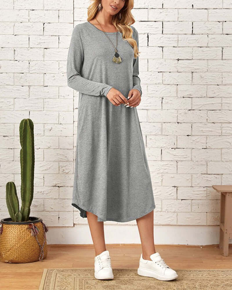 Warm Oversized Cold Weather Dress - Luxivelle