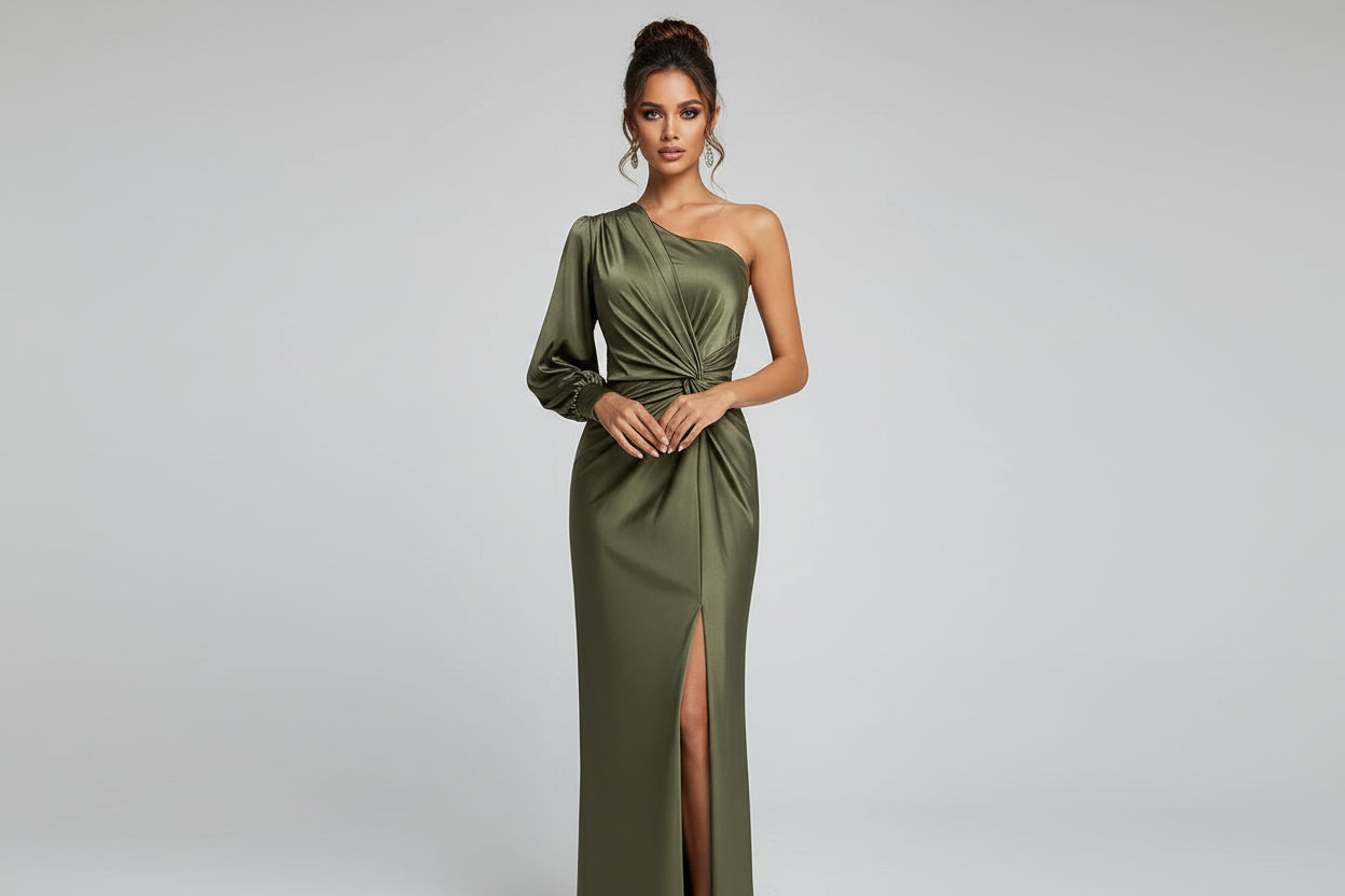 Sofia Noa - Chic Long Dress with High Split - Luxivelle