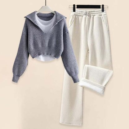 Cozy Women's Soft Sweater Set