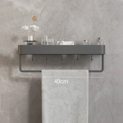 Contemporary White Bathroom Shelf