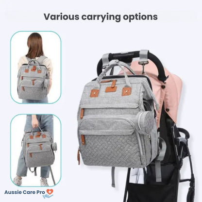 Practical Baby Diaper Backpack with Changing Pad