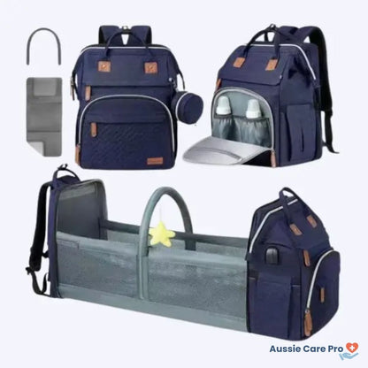 Practical Baby Diaper Backpack with Changing Pad