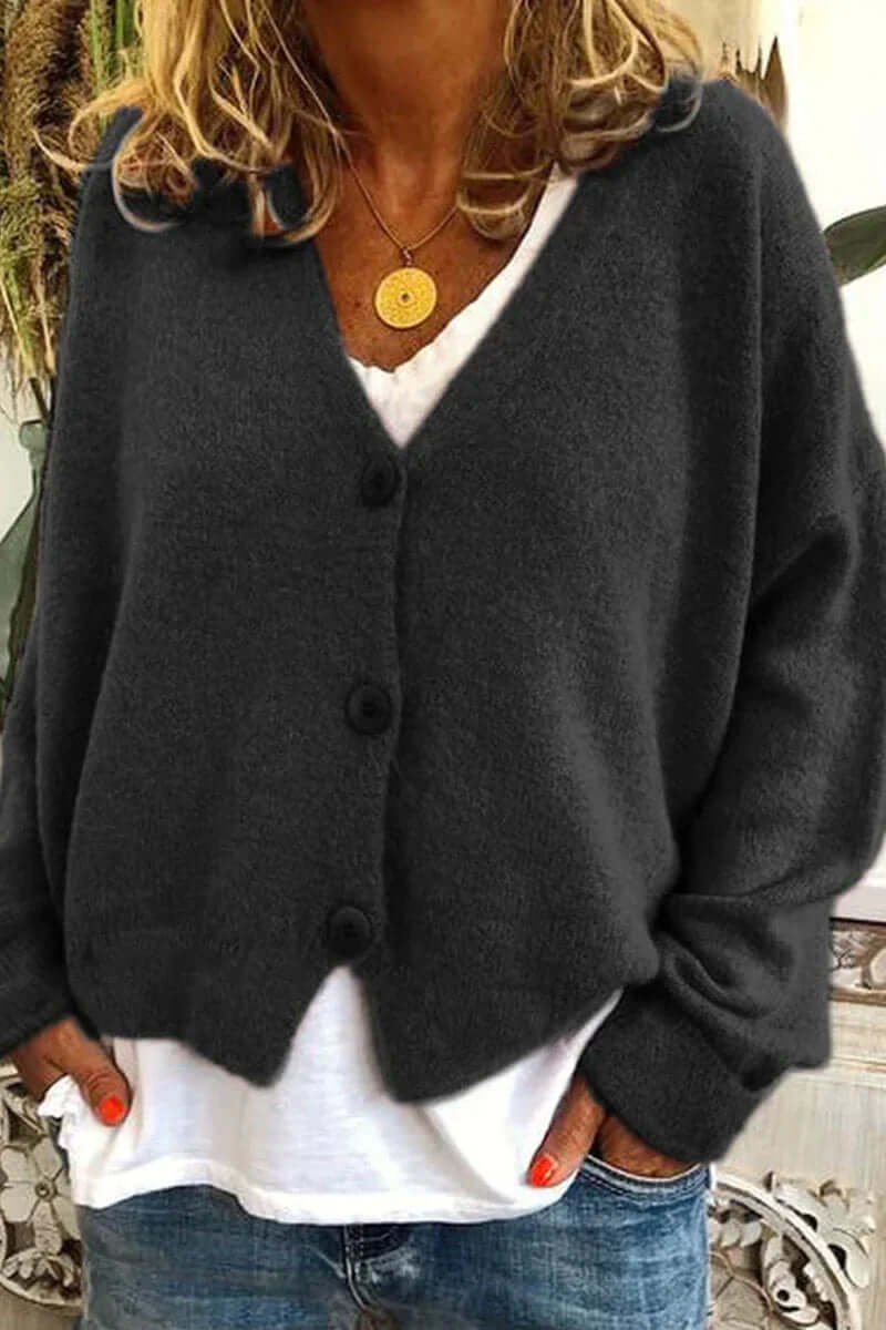 Colorful Patchwork Open Front Women's Cardigan
