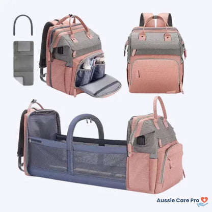 Practical Baby Diaper Backpack with Changing Pad