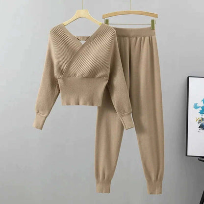 Soft Women's Knit Jogger Lounge Set