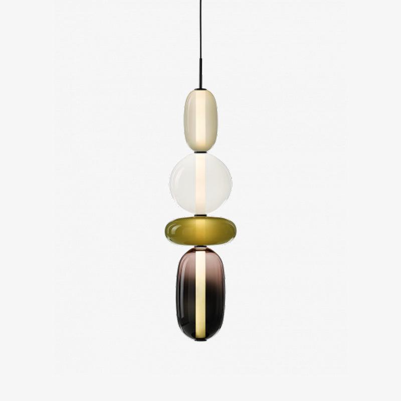 Vibrant Glass Drop Ceiling Light