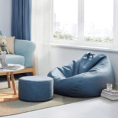 Plush Fabric Bean Bag Chair - Soft Comfortable Seating