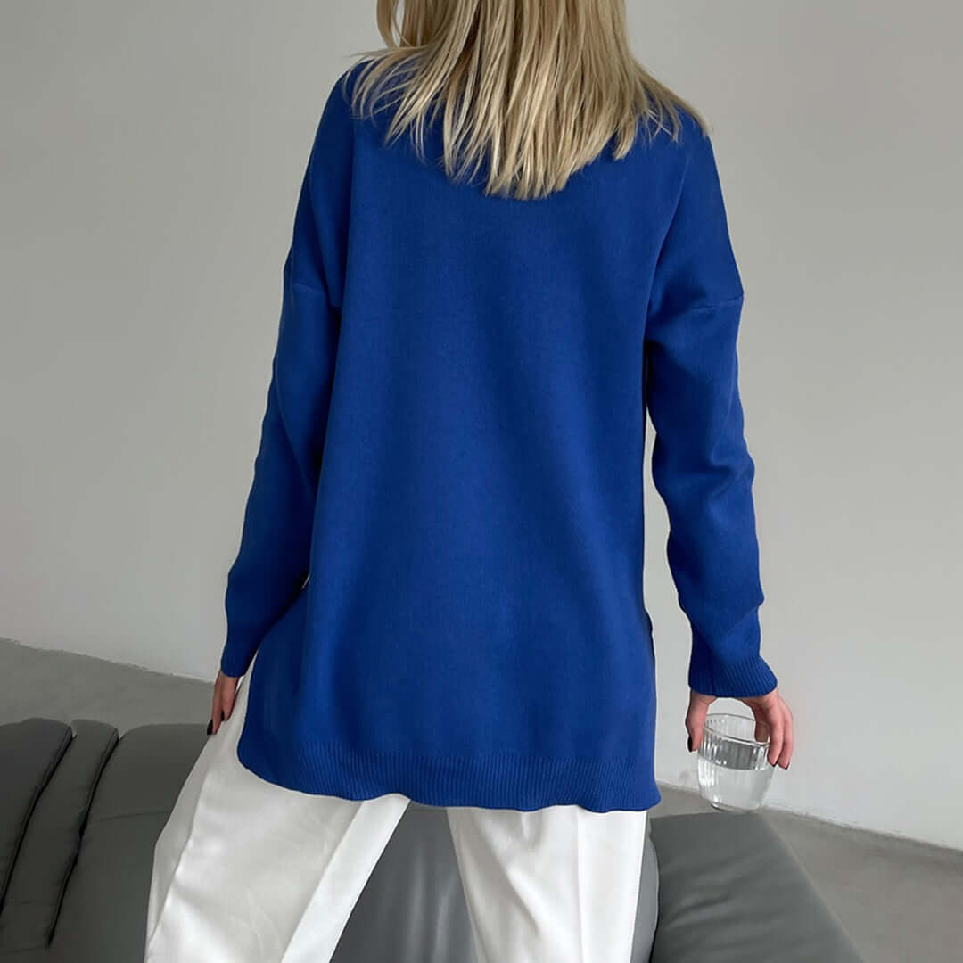 Ladies' Crew Neck Knit Sweater