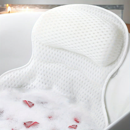 Soft Comfort Bath Pillow with Neck and Back Support