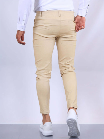 Men's Fit Slim Leg Dress Pants with Pockets