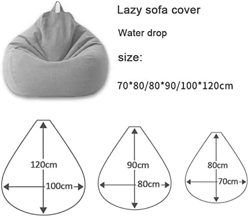 Plush Fabric Bean Bag Chair - Soft Comfortable Seating