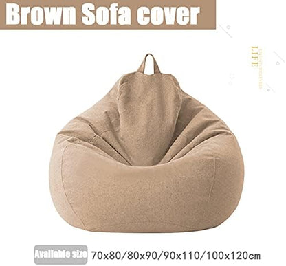Plush Fabric Bean Bag Chair - Soft Comfortable Seating
