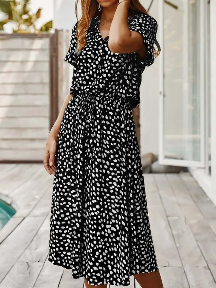 Classic Knee Length Sleeve Dress