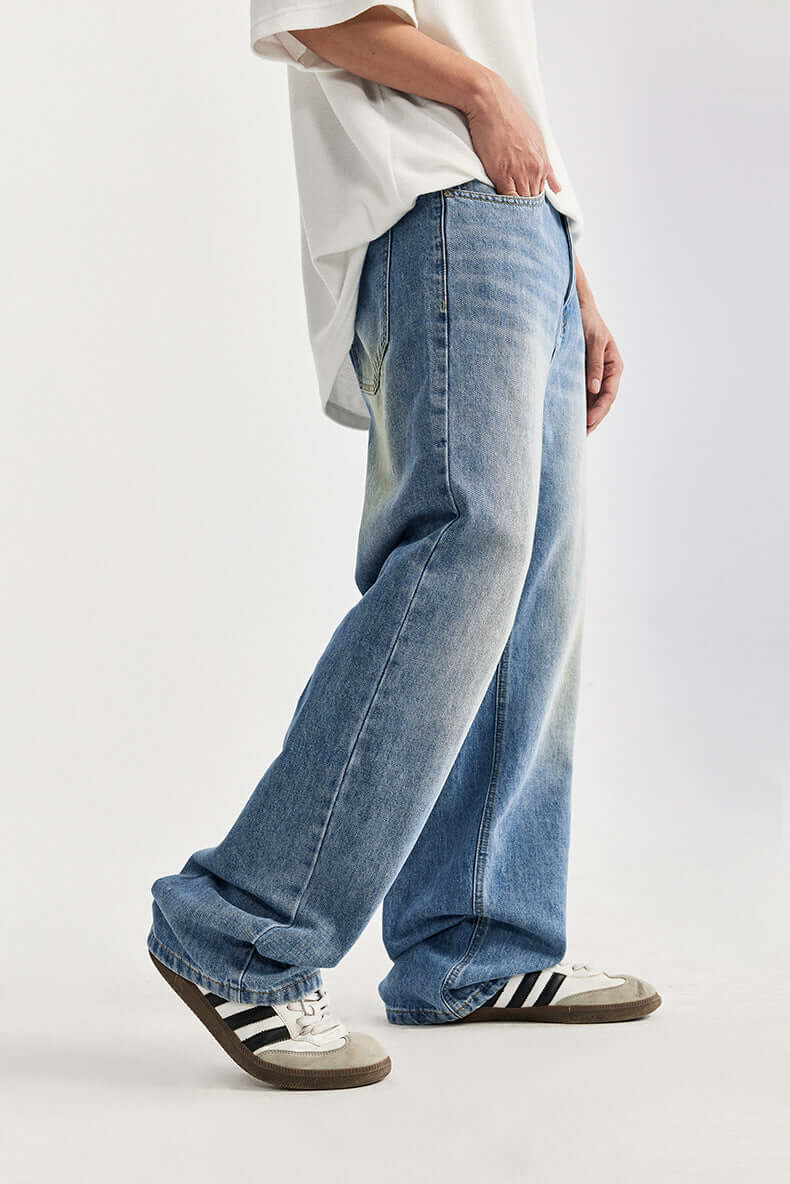 Comfortable Loose Fit Straight Leg Jeans - Luxivelle