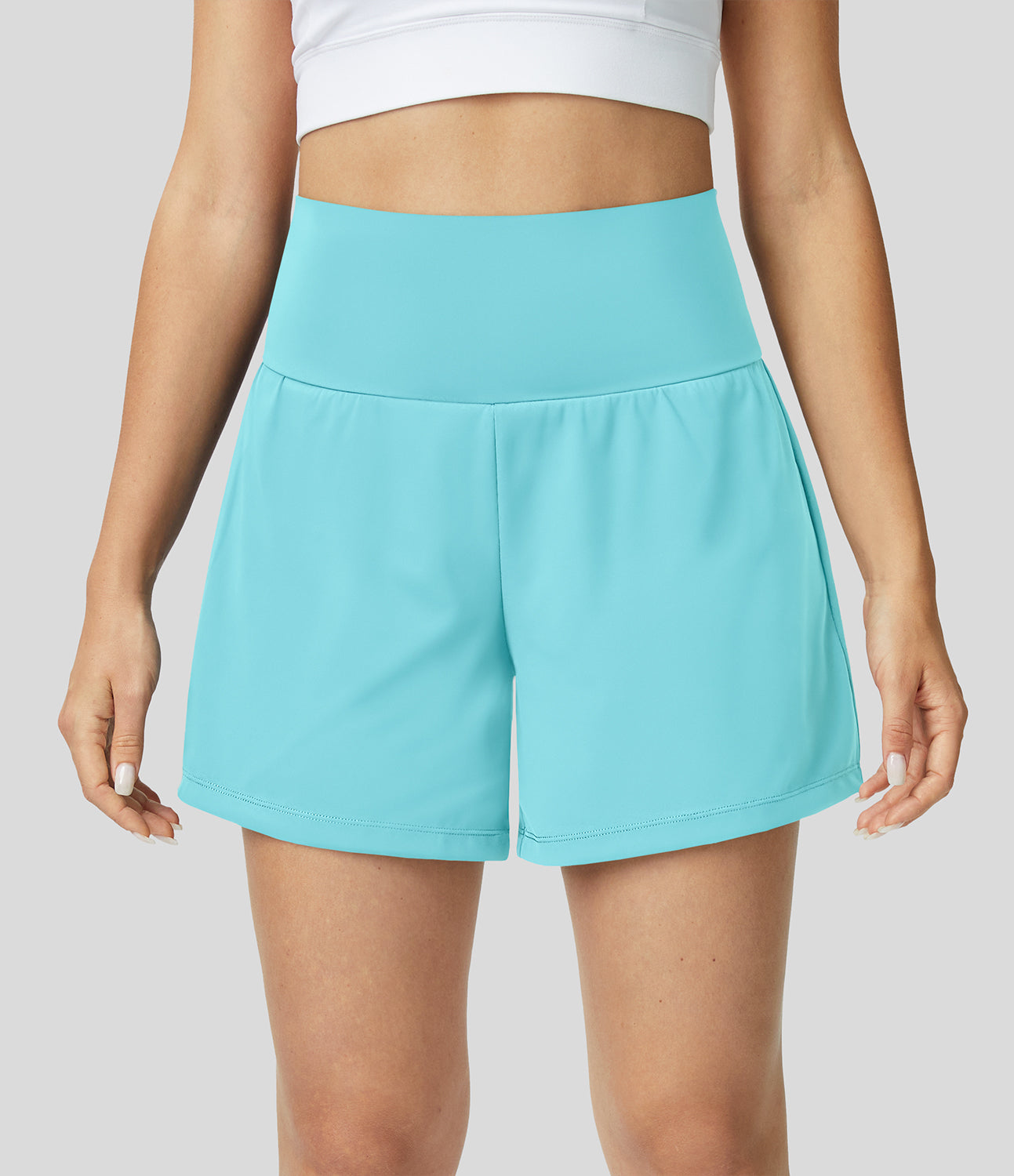 Variant image for Margarethe Yoga Shorts - 2-in-1 High Waist with Pockets, Breathable Fabric-16